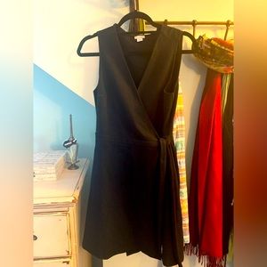 J by JCrew Black Wrap Dress size Medium